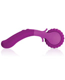 Jimmyjane Evoke Du-o Vibrating Wheel Massager Purple for relaxing and invigorating muscle relief.