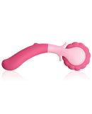 Jimmyjane Evoke Sol-o Vibrating Massage Wheel Pink, designed for relaxing full-body massages with smooth silicone wheels.