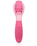 Jimmyjane Evoke Sol-o Vibrating Massage Wheel Pink for soothing and invigorating full-body massage.