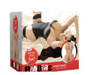 Bangers Jizz My Jugs Janet Pussy and Ass Masturbator packaging featuring curvy design and realistic openings.