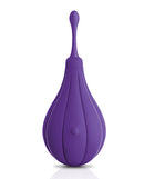 JimmyJane Focus Sonic Vibrator Purple showcasing its bulbous design and silky silicone finish.