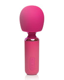 JimmyJane Exona Body Wand Massager in vibrant pink showcasing ergonomic design and modern profile.