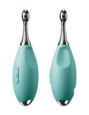 Jimmyjane Focus Pro Sonic Vibrating Massager in sleek design with stainless steel and silicone features.
