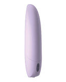 JimmyJane Hello Bang Thrusting Vibrator Lavender side view with sleek design and control button.