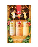 JO Tri-Me Cocktails Flavored Lubricant Gift Set 1 oz featuring three tropical cocktail flavors.
