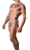 YOUR LACE OR MINE THONG RED WHITE & BLUE L/XL-0