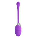 Pretty Love Franklin Rechargeable Egg Vibe Purple featuring smooth purple silicone design for pleasurable stimulation.