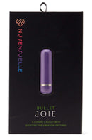 NU Sensuelle Joie Bullet Vibrator Purple packaging showing a compact bullet with 15 vibration patterns.