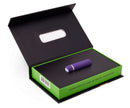 NU Sensuelle Joie Bullet Vibrator Purple displayed in an open box showcasing its sleek design for pleasure.