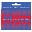 The Lust Card Game Adults packaging showing a double deck design and vibrant colors for couples.