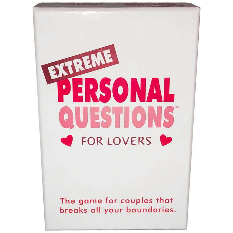 Extreme Personal Questions game box for couples by Kheper Games, perfect for date nights and breaking boundaries.
