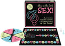 Glow-in-the-Dark SEX! board game for couples, featuring playful actions and two game modes—lit or dark.