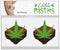 Potleaf Brownie Pasties - edible body pasties shaped like pot brownies for fun and indulgence.