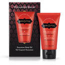Kama Sutra Pleasure Balm Strawberry Dream Body Gel packaging with tube and box, designed for playful intimate moments.
