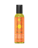 Kama Sutra Celestial Pheromone Massage Oil Flare 2 oz bottle with vibrant packaging for couples' massage.