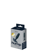 VeDo Hump Silicone Anal Plug 4.25 inch Black packaging showcasing the sleek design and features of this anal toy.