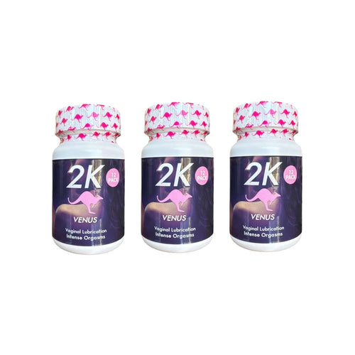 2K Kangaroo Pink Venus For Her Sexual Vaginal Lubrication 3 Bottles Pack