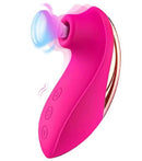 Kiss Mini Vibe in pink with powerful suction and pulsation features for intense pleasure and satisfaction.