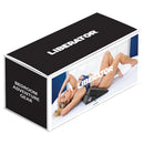 Liberator Wedge Sex Positioning Pillow Midnight Black with model demonstrating its use.