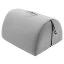 Liberator Bonbon Sex Toy Mount Microvelvet Grey, compact hands-free platform for solo play.