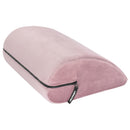 Liberator Jaz Motion Sex Pillow Microvelvet Rose in soft rose color, designed for discreet positioning and support.