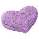 Liberator Heart Wedge Faux Fur Sex Pillow Purple in heart shape, luxurious purple faux fur for comfort and support.