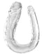 King Cock® 18" Clear Double Trouble Dildo - Flexible, Realistic Double-Ended Toy