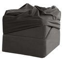 Liberator Flip Ramp With Slip Cover Black designed for comfort and support in intimate positions.