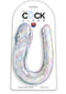 King Cock® 18" Double Trouble Dildo - Clear, Flexible, Realistic Double-Ended Toy in Packaging