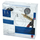 LA Pump Regular Cylinder Kit 2 x 9 Inch packaging featuring pump and gauge for precise measurement.