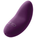 Lelo Lily 2 Plum Vibrator Bordeaux and Chocolate Scent showcasing its elegant design and controls.