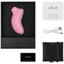 Lelo Sona Cruise Sonic Clitoral Massager Pink in sleek packaging with accessories.