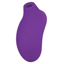 Lelo Sona 2 Sonic Clitoral Massager Purple shown in a close-up view with soft silicone design.