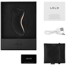 Lelo Sona 2 Cruise Sonic Clitoral Massager Black in a sleek package with accessories.