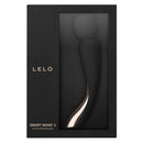 Lelo Smart Wand 2 Medium Wand Massager Black in sleek packaging for ultimate relaxation and pleasure.