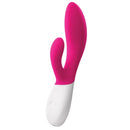 Lelo Ina Wave 2 Rabbit Vibrator Cerise in elegant cerise color for dual-stimulation experience.