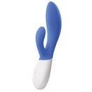 Lelo Ina Wave 2 Rabbit Vibrator California Sky showcasing dual stimulation in a calming blue color.