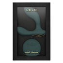 Lelo Hugo 2 Remote Vibrating Prostate Massager Green in sleek packaging showcasing remote and massager design.