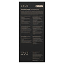 Lelo Soraya Vibrating Anal Beads Black product packaging information and features.