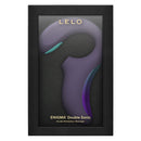 Lelo Enigma Double Sonic A-Spot Vibrator Cyber Purple in elegant packaging showcasing the innovative design and features.