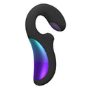 Lelo Enigma Double Sonic A-Spot Vibrator Black showcasing sleek design and vibrant colors.
