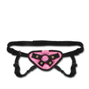 VELVET KNIT STRAP ON HARNESS PINK-1