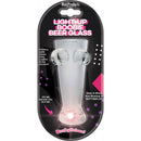 Hott Products Light Up Boobie Beer Glass with pulsating lights for fun at parties and celebrations.