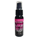 Cheef Relief Throat Spray Strawberry 1 Oz bottle for soothing sore throat and dry cough relief.