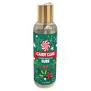 Little Genie Holiday Candy Cane Flavored Lube 2 Oz bottle with festive design and peppermint swirl.
