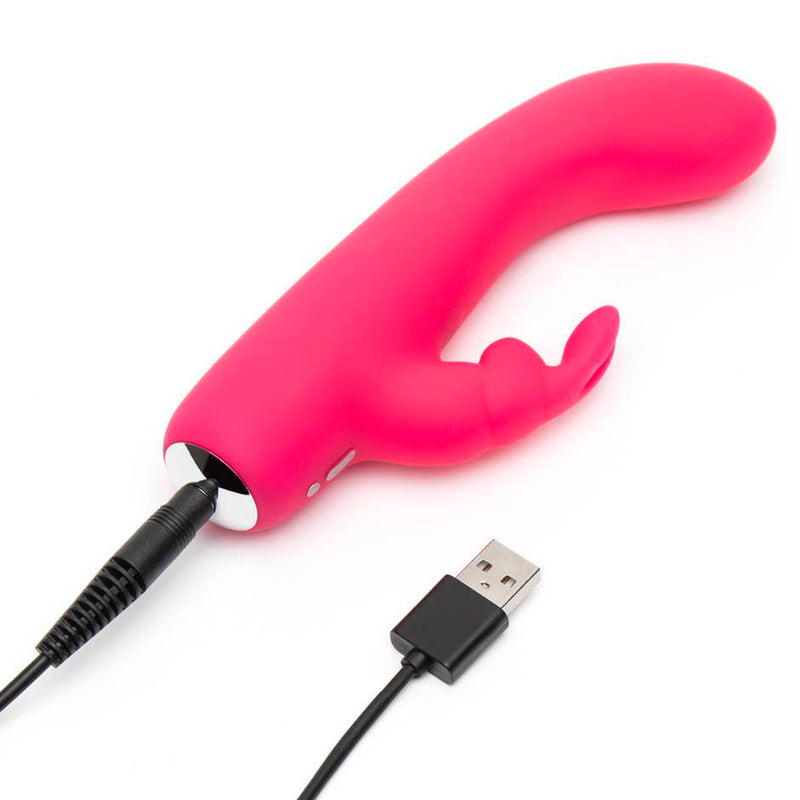 HAPPY RABBIT MINI USB VIBRATOR RECHARGEABLE PINK-4