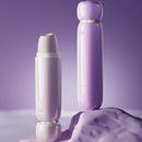 ZALO Lia Suction Massager Lavender Purple on a soft surface, showcasing its elegant design and compact form.