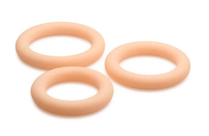JOCK Discreet Silicone Cock Ring Set - Light