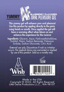 Yummy AF Oral Pleasure Gel Blueberry 2.2 Oz packaging showcasing delicious blueberry flavor for intimate moments.