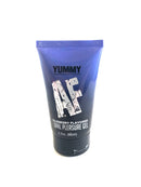 Yummy AF Oral Pleasure Gel Blueberry 2.2 Oz packaging featuring blueberry flavor and water-based formula.